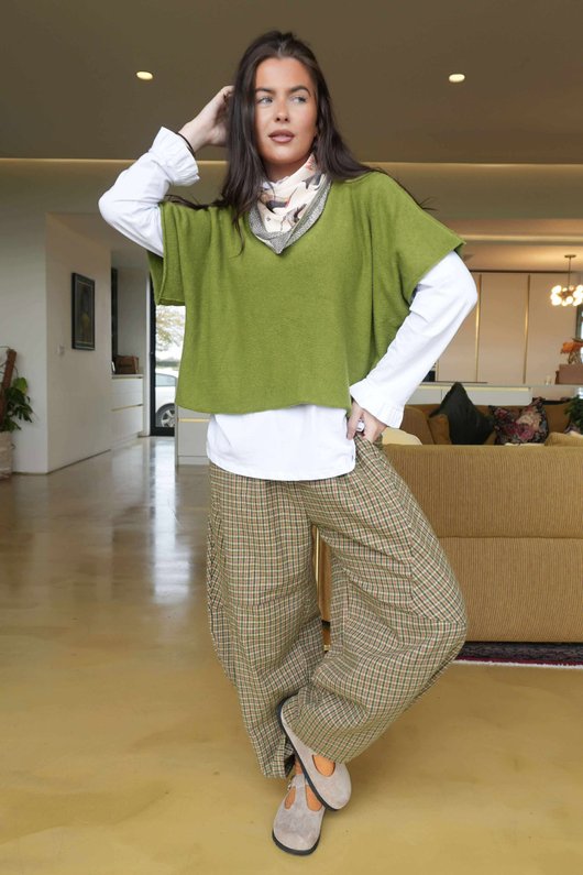 Conrad Layer Knit Olive /10=